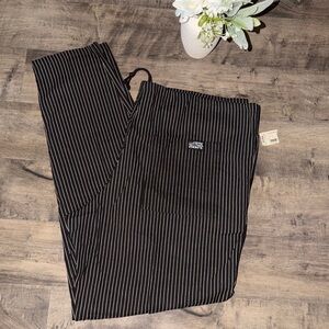 NWT VINTAGE JIMMY Z CASUAL BLACK/WHITE STRIPED PANTS
